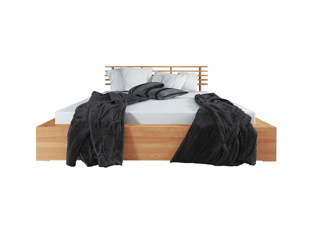 Futonbett aus Kernbuche massiv geölt modern