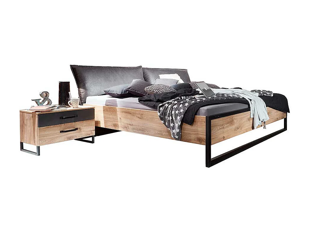 Doppelbettgestell Loft Stil Made in Germany 100 cm hoch