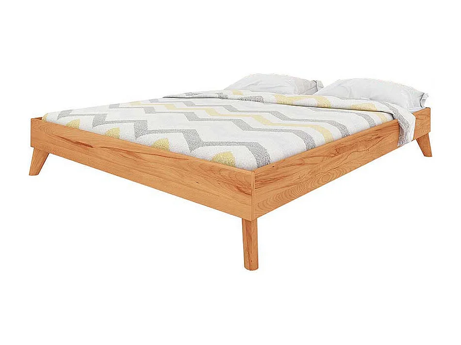 Naturholzbett ohne Kopfteil Kernbuche Massivholz