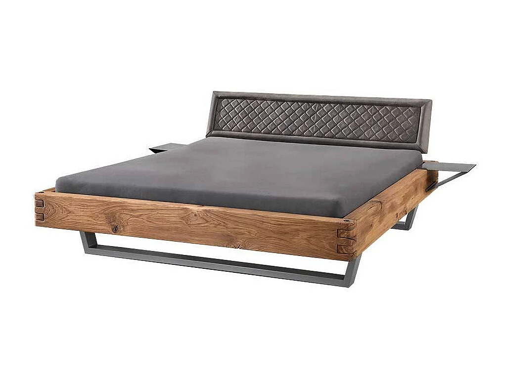 Bettgestell Doppelbettgestell aus Massivholz mit Bügelgestell