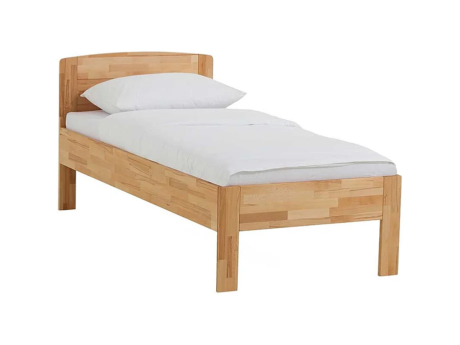 Holzbett aus Kernbuche Massivholz Überlänge