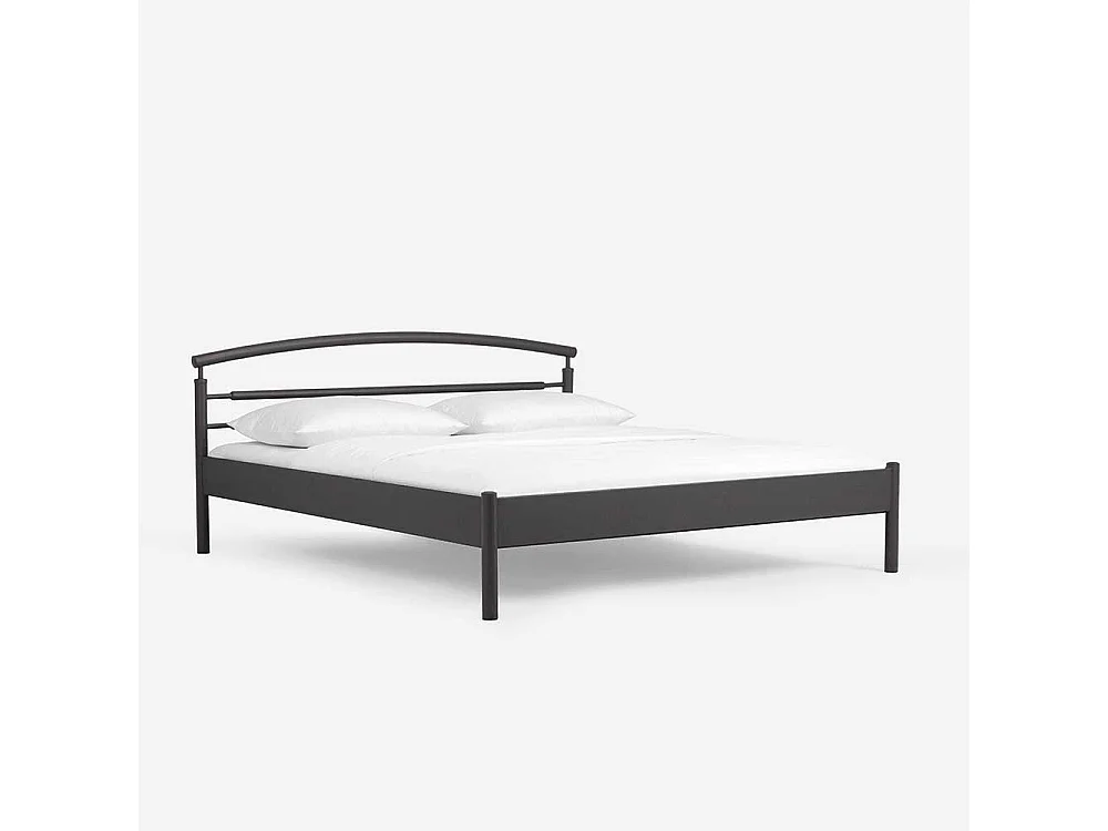 Bettgestell in Schwarz Eisen