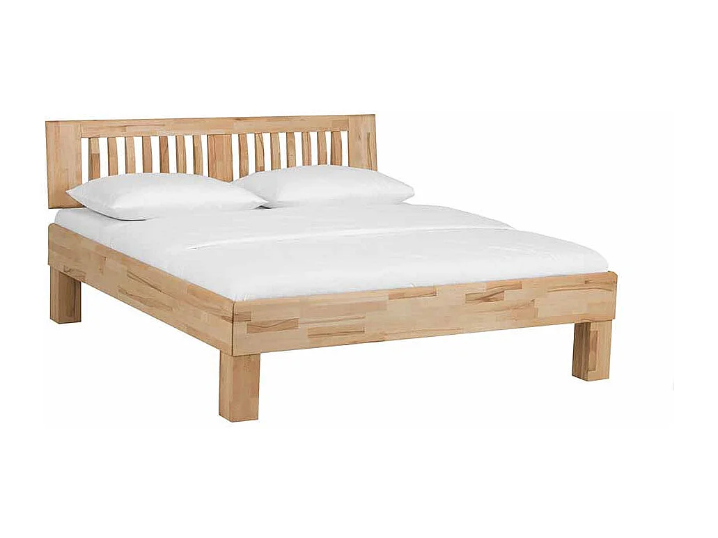 Massivholzbett aus Kernbuche geölt mit Überlänge