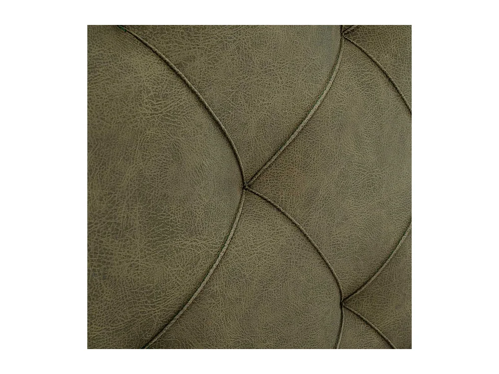 Polsterbett mit Bettkasten in Oliv Grün Vierfußgestell aus Metall