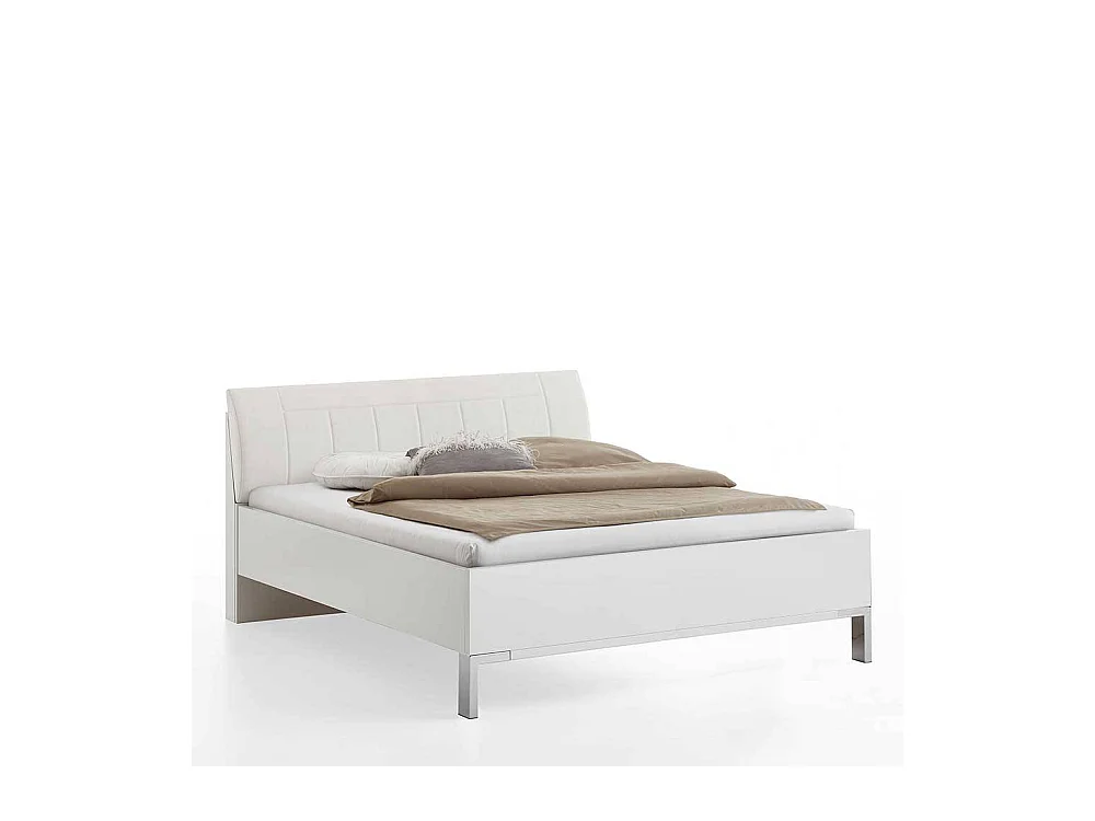 Doppelbett Bettgestell in Weiß - modernes Design