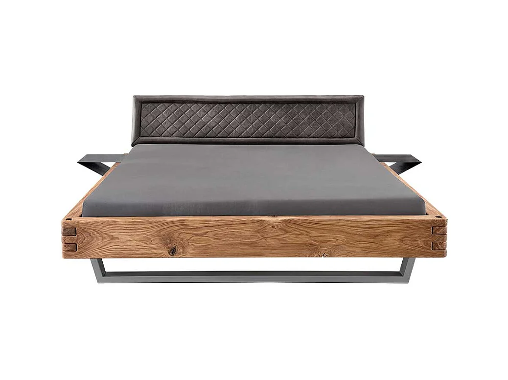 Bettgestell Doppelbettgestell aus Massivholz mit Bügelgestell