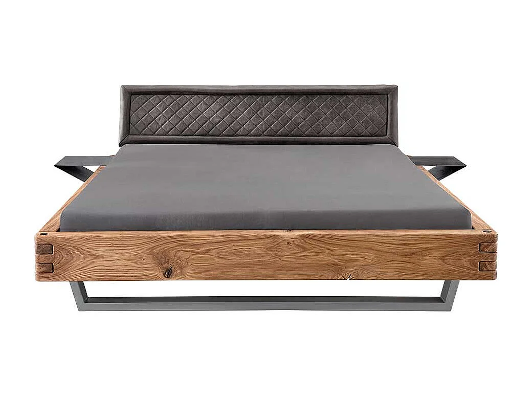 Bettgestell Doppelbettgestell aus Massivholz mit Bügelgestell