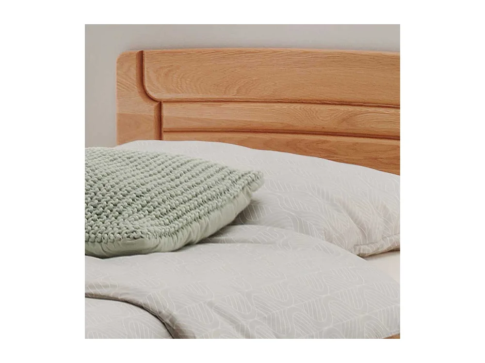 Seniorenbett aus Eiche teilmassiv Nachtkommode (zweiteilig)