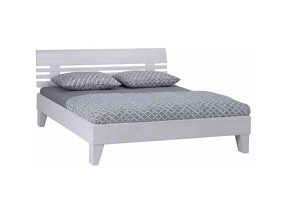 Holzbett in Weiß Buche massiv