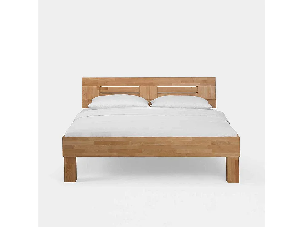 Buchenholz Bett massiv lackiert