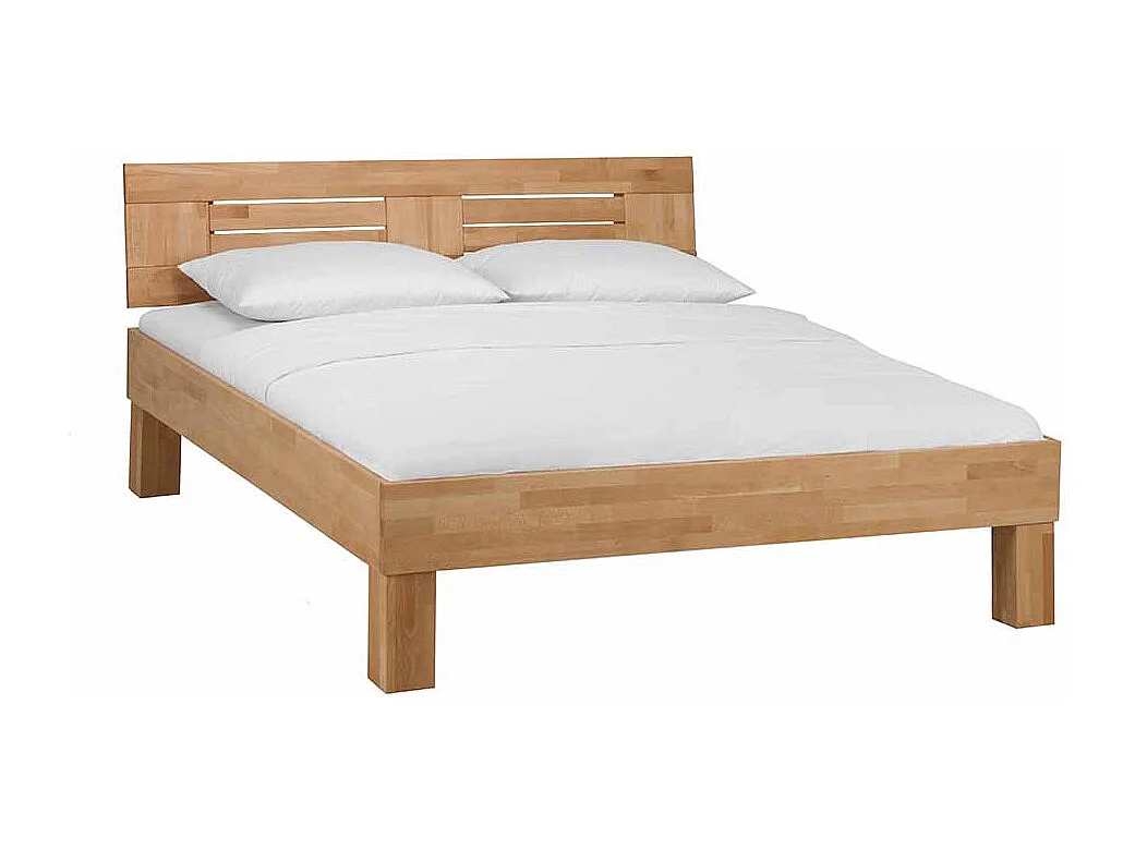 Buchenholz Bett massiv lackiert