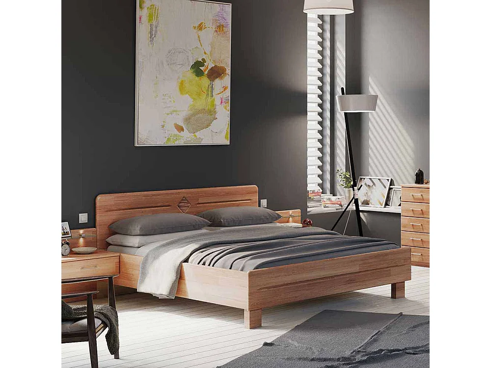 Holzbett aus Erle Überlänge