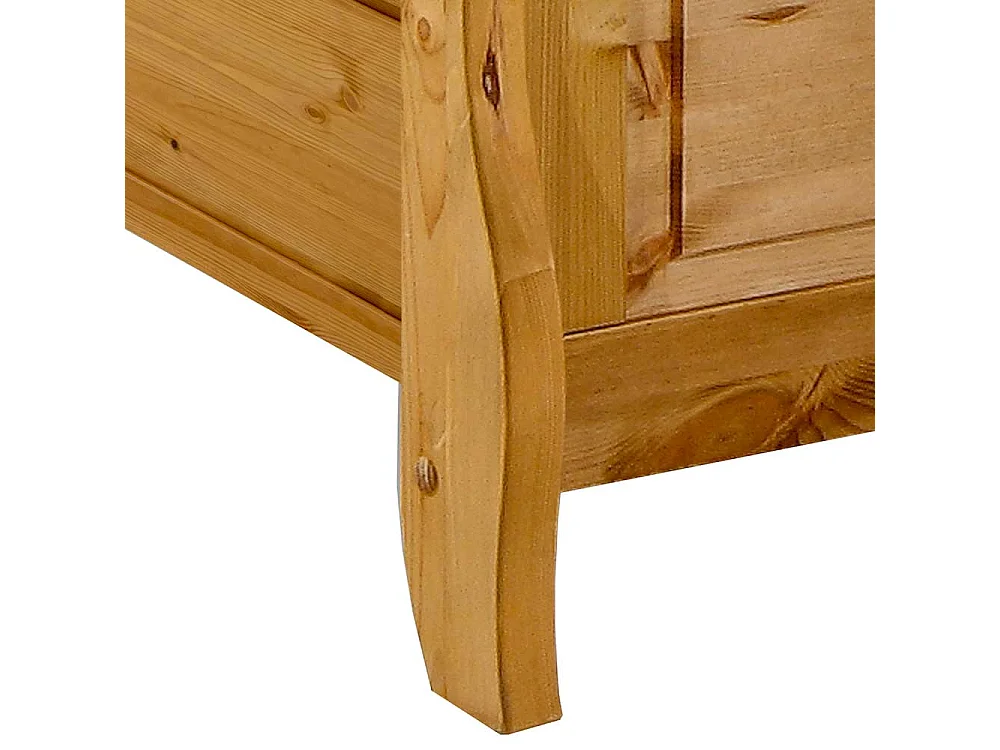 Doppelbett aus Kiefer Massivholz Landhaus