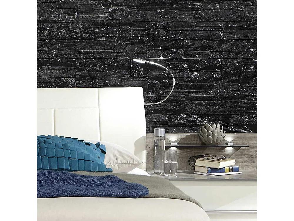 Komfortbett mit Polsterkopfteil Beleuchtung