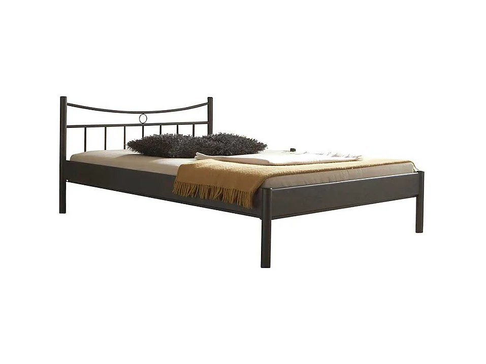 Futonbett mit 4-Fuß Gestell Anthrazit