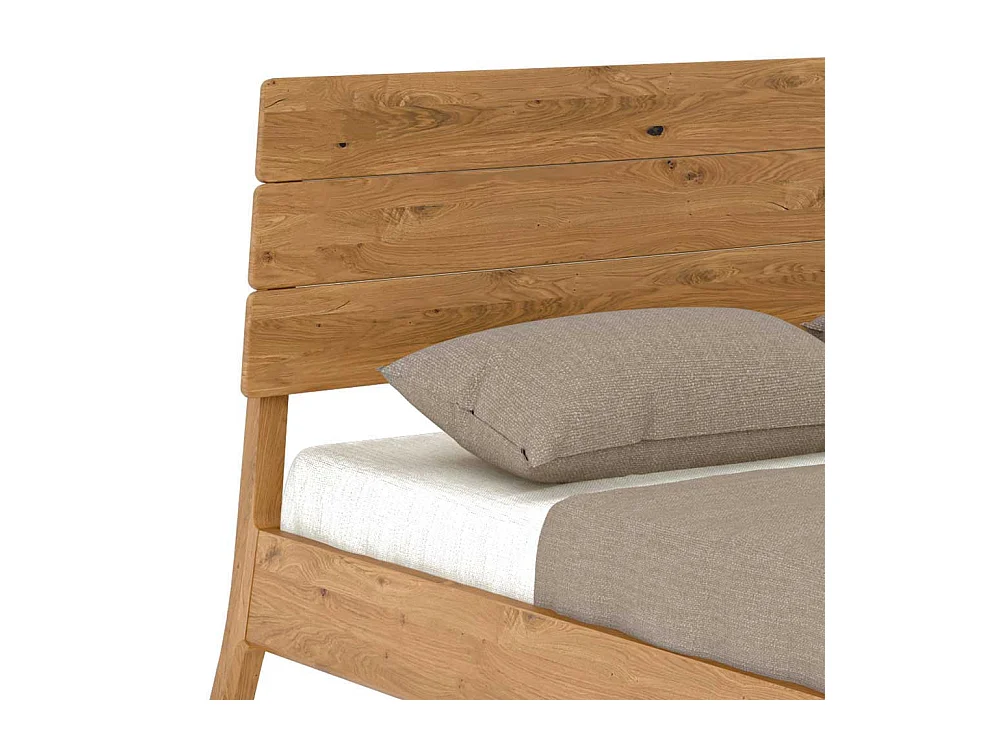 Massivholzbett geölt durchgehende Lamelle