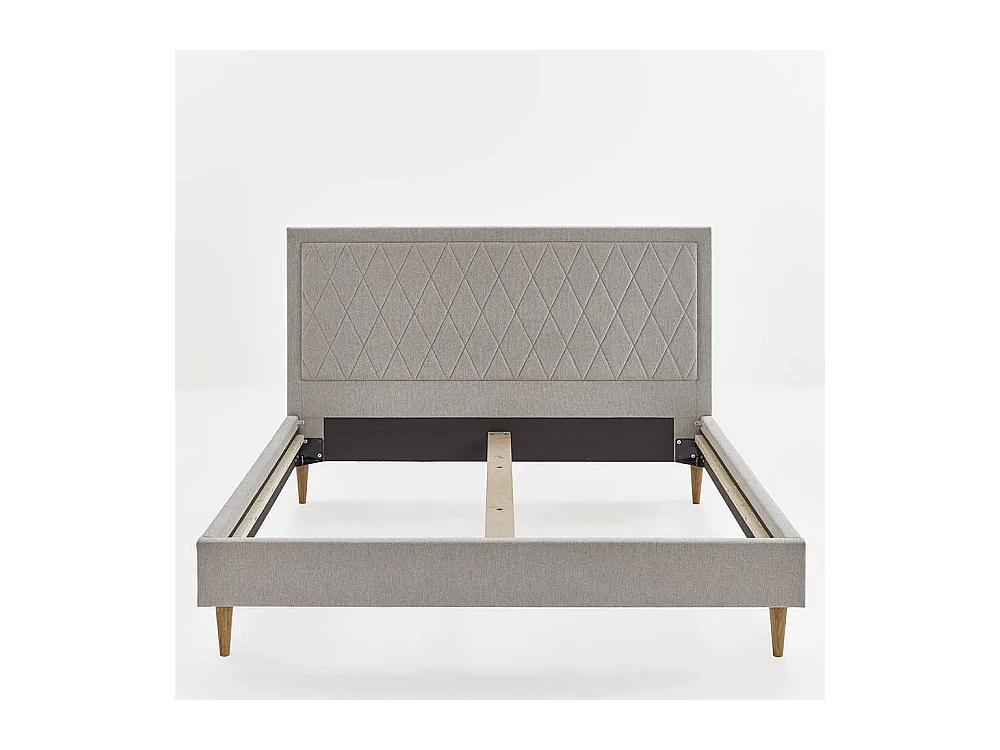 Polsterbett Cremefarben in modernem Design 38 cm Einstiegshöhe