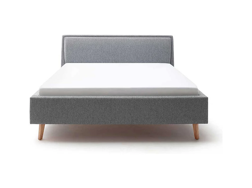 Gepolstertes Bett im Skandi Design 50 cm Einstiegshöhe
