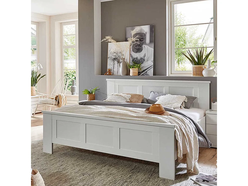 140er Landhaus Stil Betten in Weiß Made in Germany