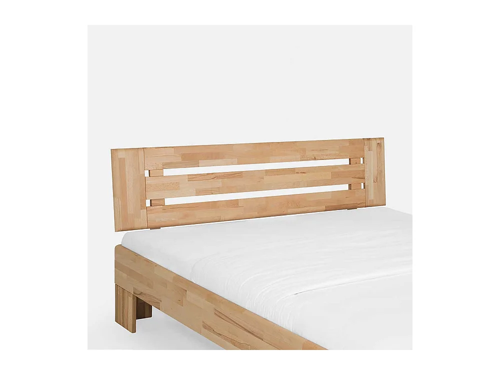 Ehebett mit Nachtkommoden Kernbuche Massivholz (dreiteilig)