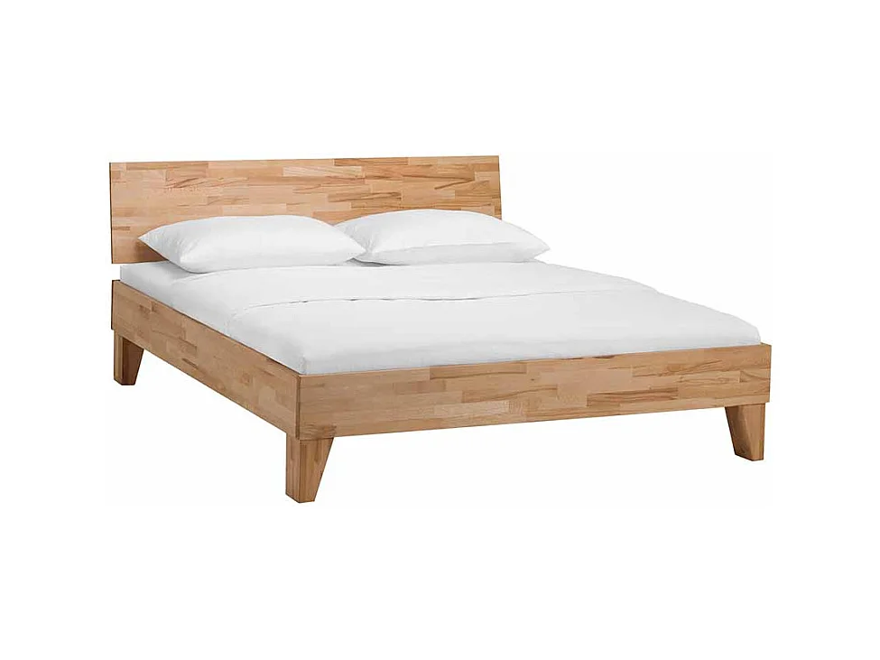 Singlebett aus Kernbuche Massivholz geölt