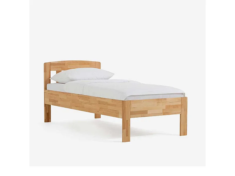 Komfortbett aus Kernbuche Massivholz geölt