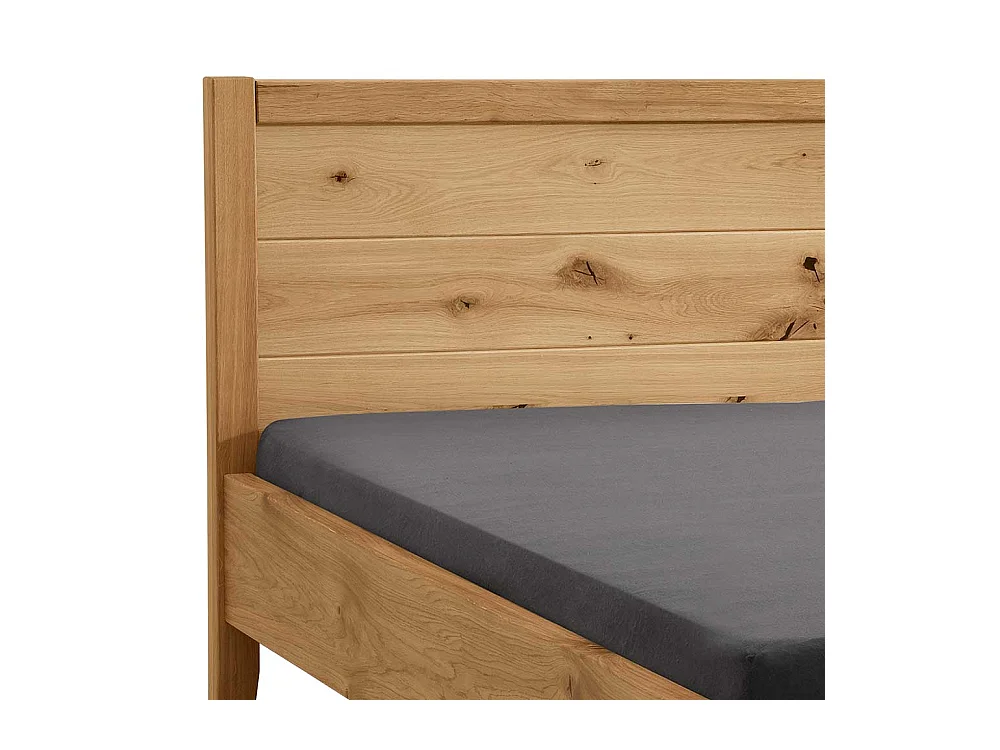 Doppelbett Massivholzbett aus Wildeiche Massivholz geölt