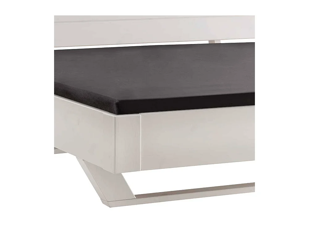 Massivholzbett Bett aus Kiefer Massivholz in Weiß