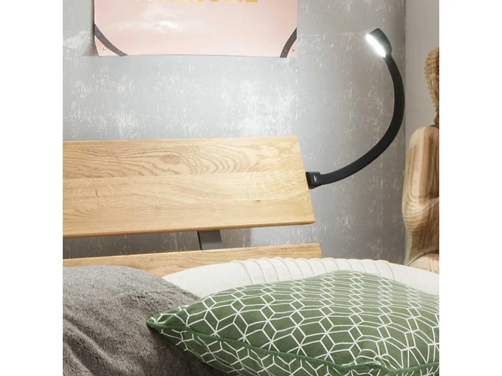 Naturholzbett aus Eiche Massivholz modern