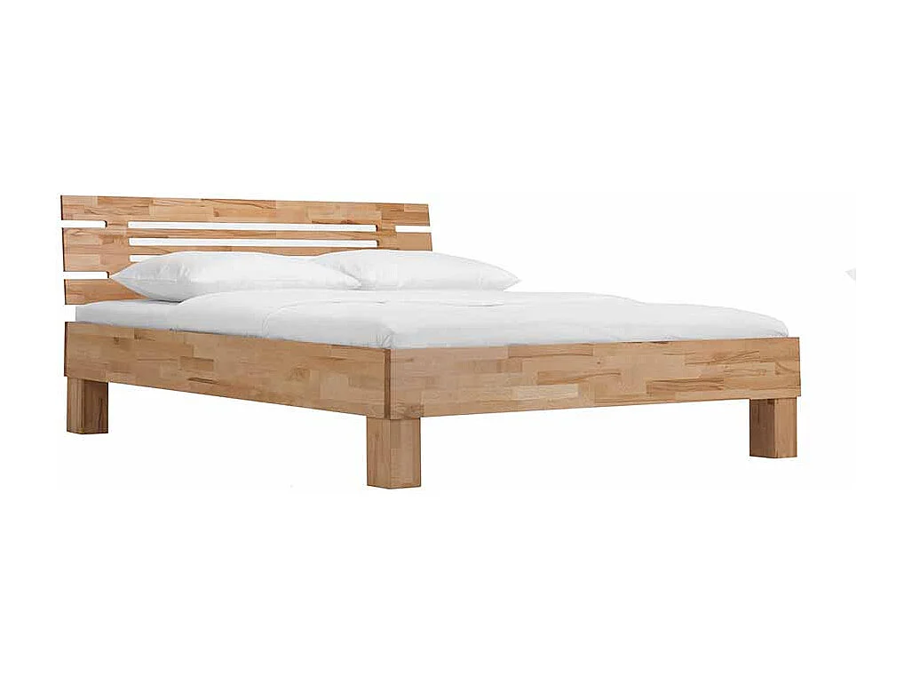 Bett aus Kernbuche massiv geölt