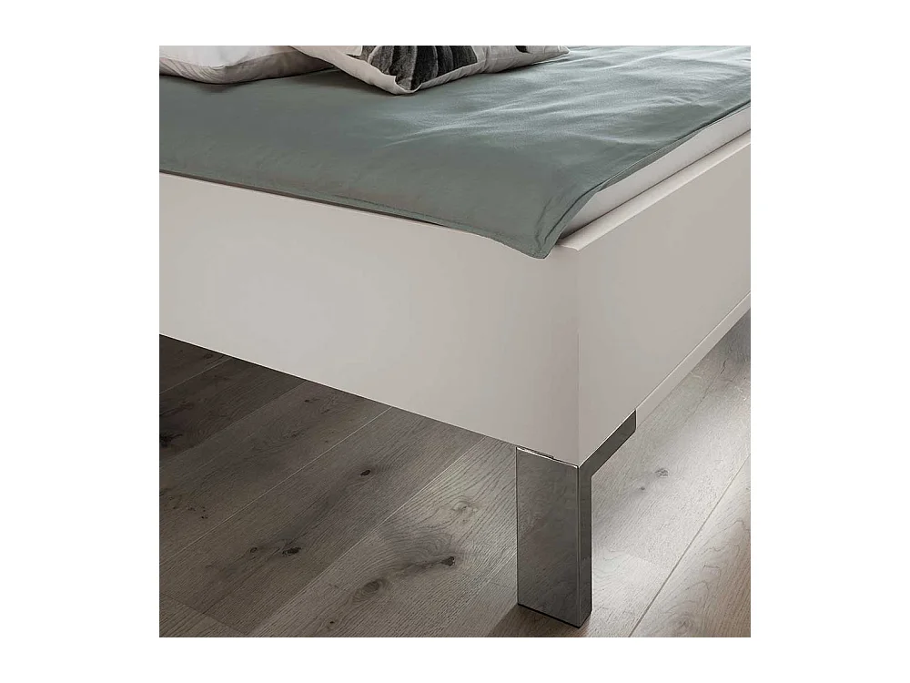 Doppelbett Bettgestell in Weiß - modernes Design