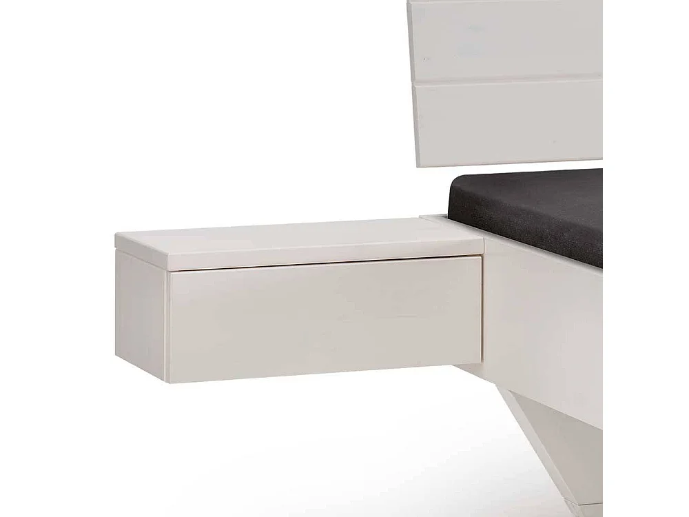 Massivholzbett Bett aus Kiefer Massivholz in Weiß