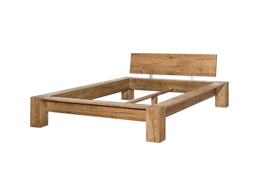 Massivholzbett aus Eiche natur geölt