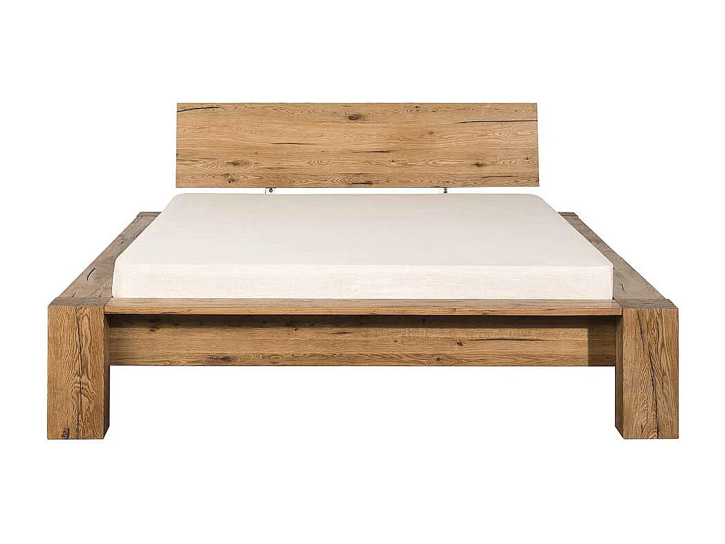 Massivholzbett aus Eiche natur geölt