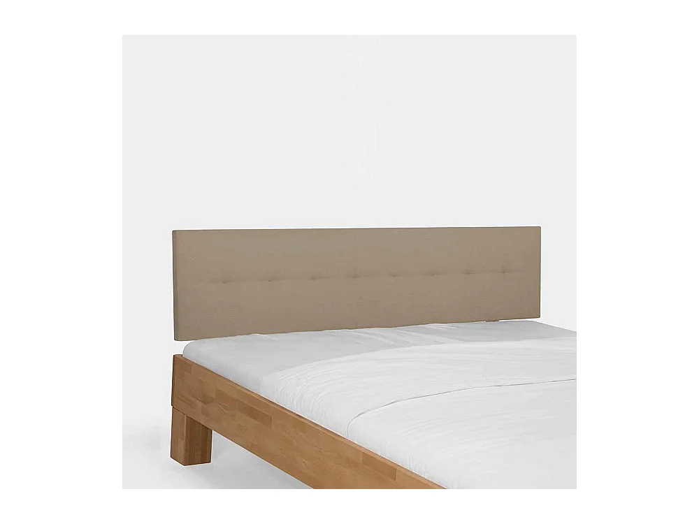 Holzbett mit gepolstertem Kopfteil Buche Massivholz
