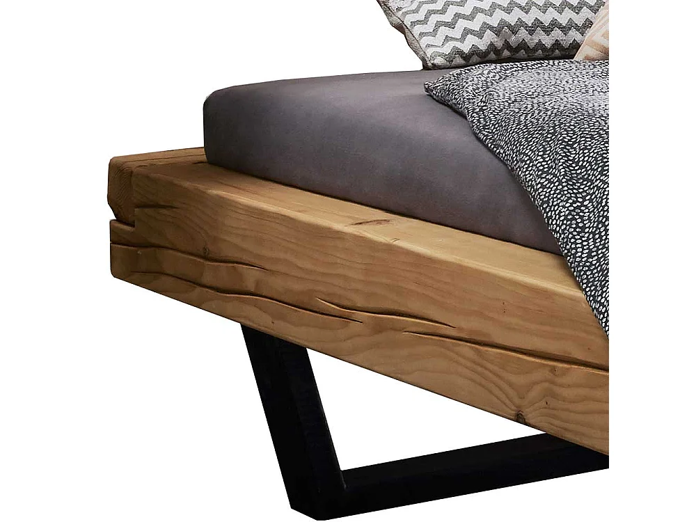 Massivholz Bettgestell ohne Kopfteil Bügelgestell