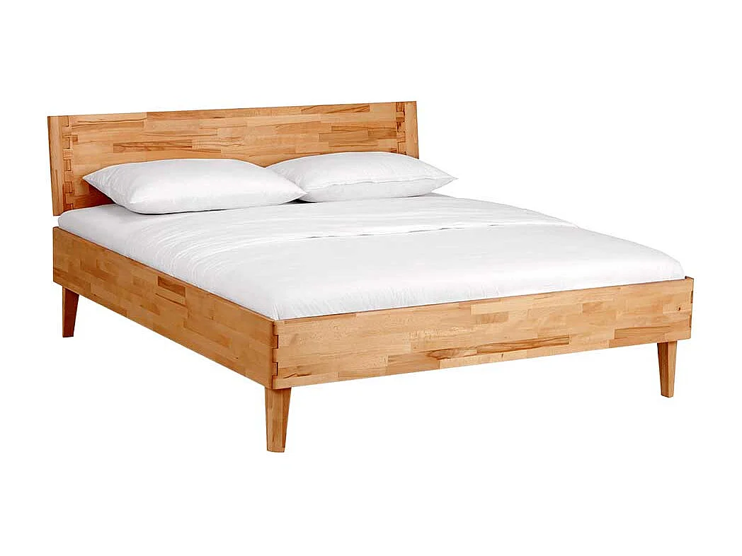 Singelbett aus Kernbuche Massivholz geölt