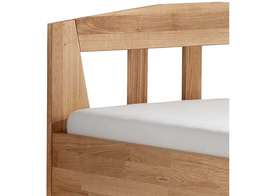 Einzelbett Holzbett geölt aus Massivholz