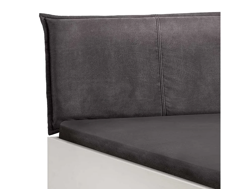 Bett Kufenbett aus Kiefer Massivholz und Metall