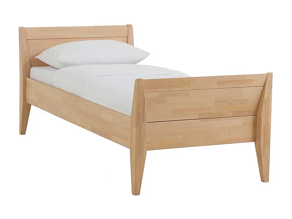 Einzelbett aus Buche Massivholz mit Überlänge