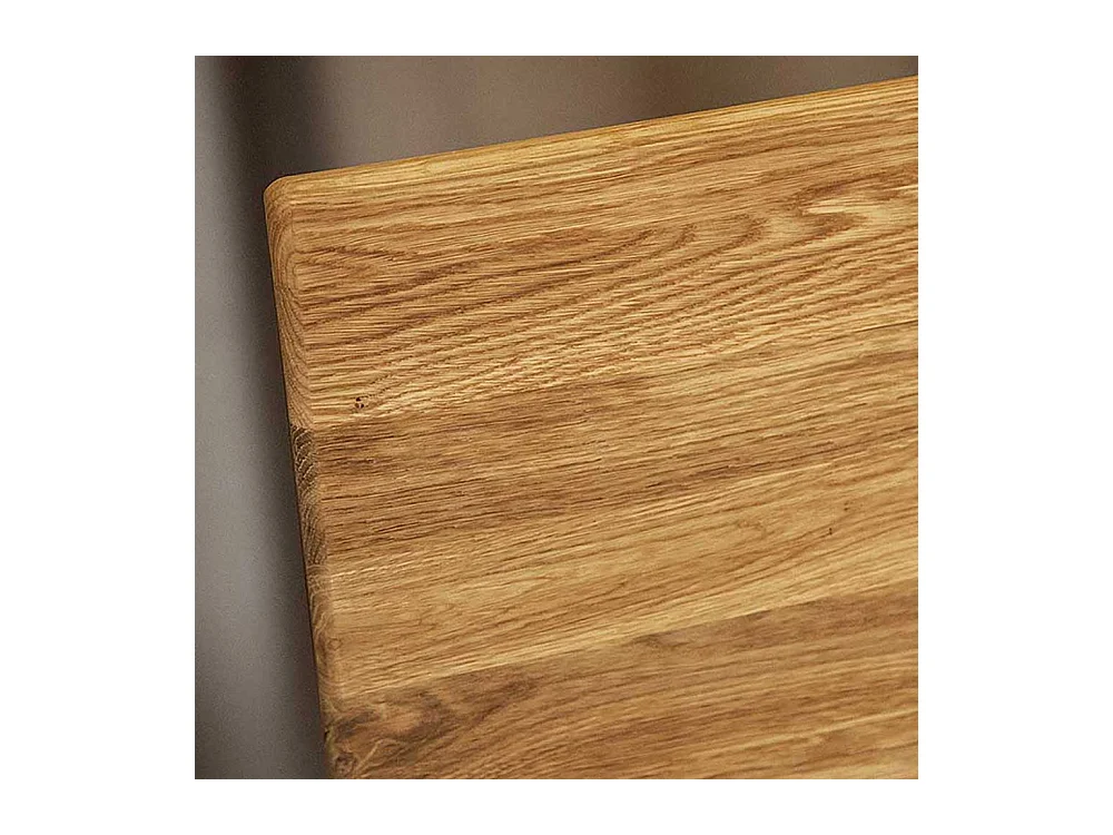 Vollholzbett aus Wildeiche Massivholz 10 cm Bodenfreiheit