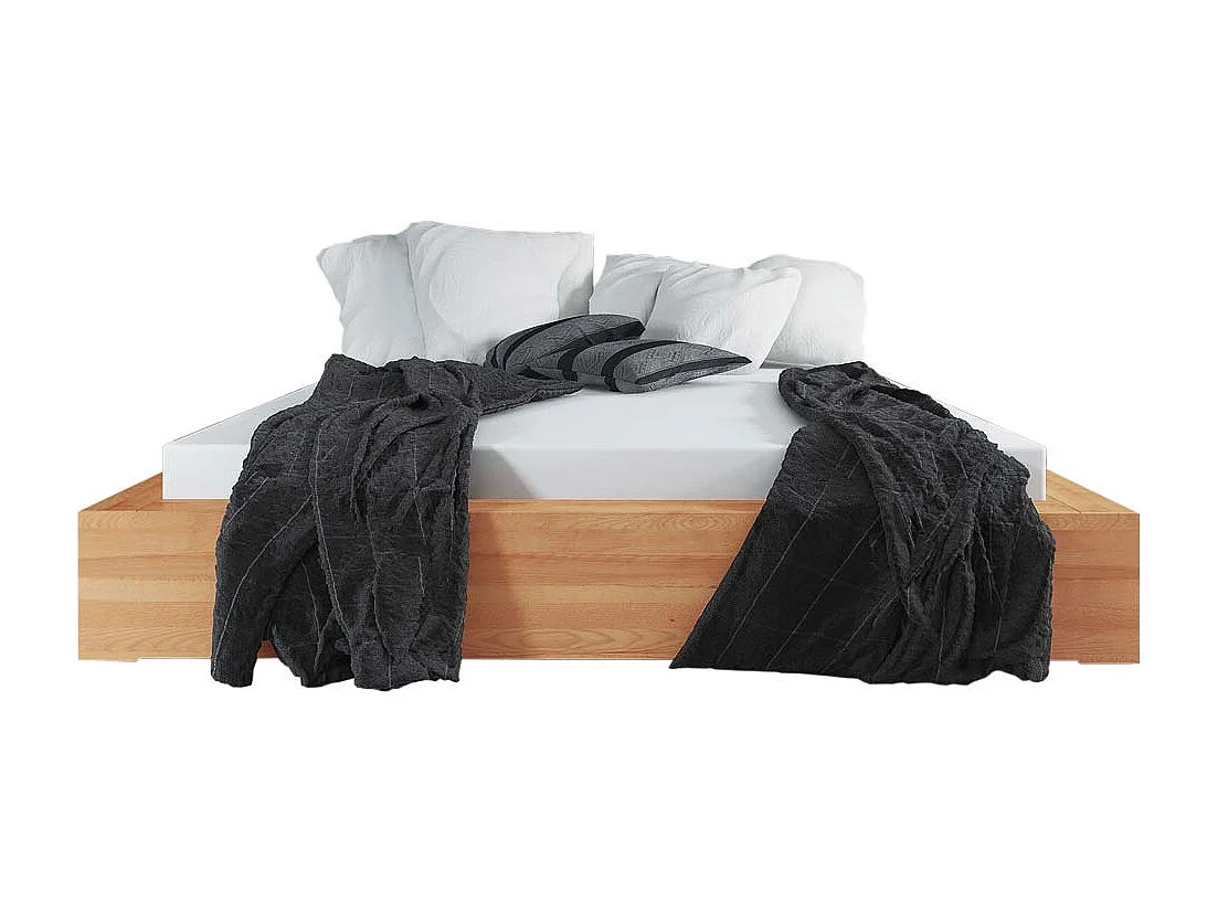 Massivholzbett aus Kernbuche geölt Ohne Kopfteil