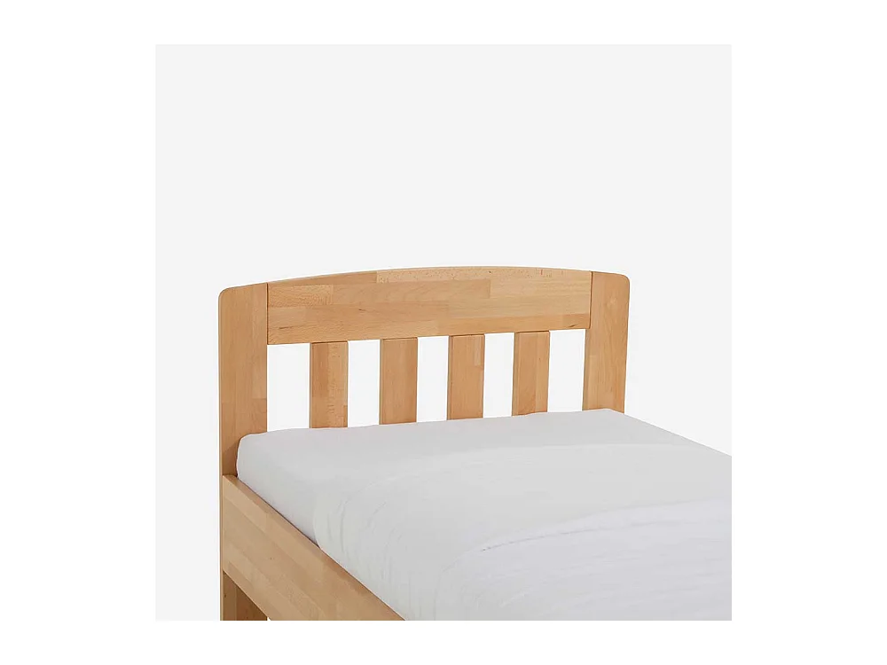 Einzelbett aus Buche Massivholz Komforthöhe