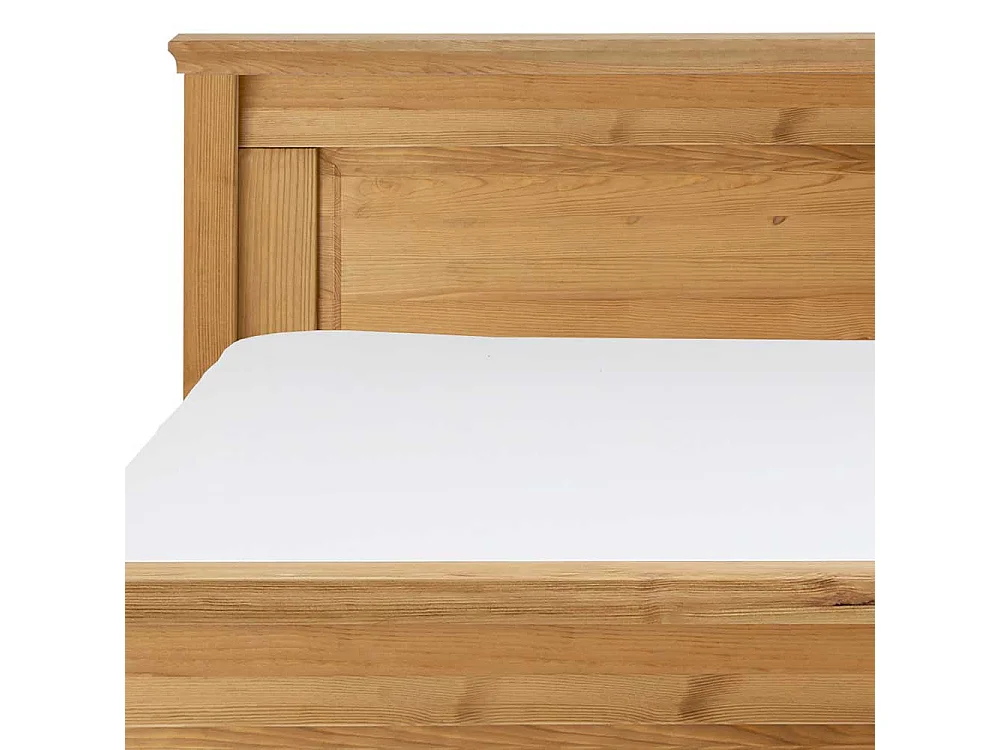 Holzbett aus Kiefer Massivholz Landhausstil