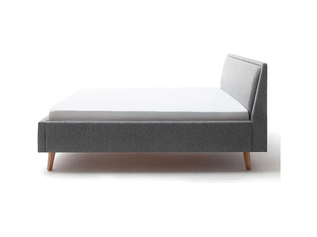 Gepolstertes Bett im Skandi Design 50 cm Einstiegshöhe