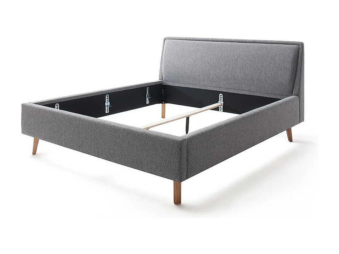 Gepolstertes Bett im Skandi Design 50 cm Einstiegshöhe