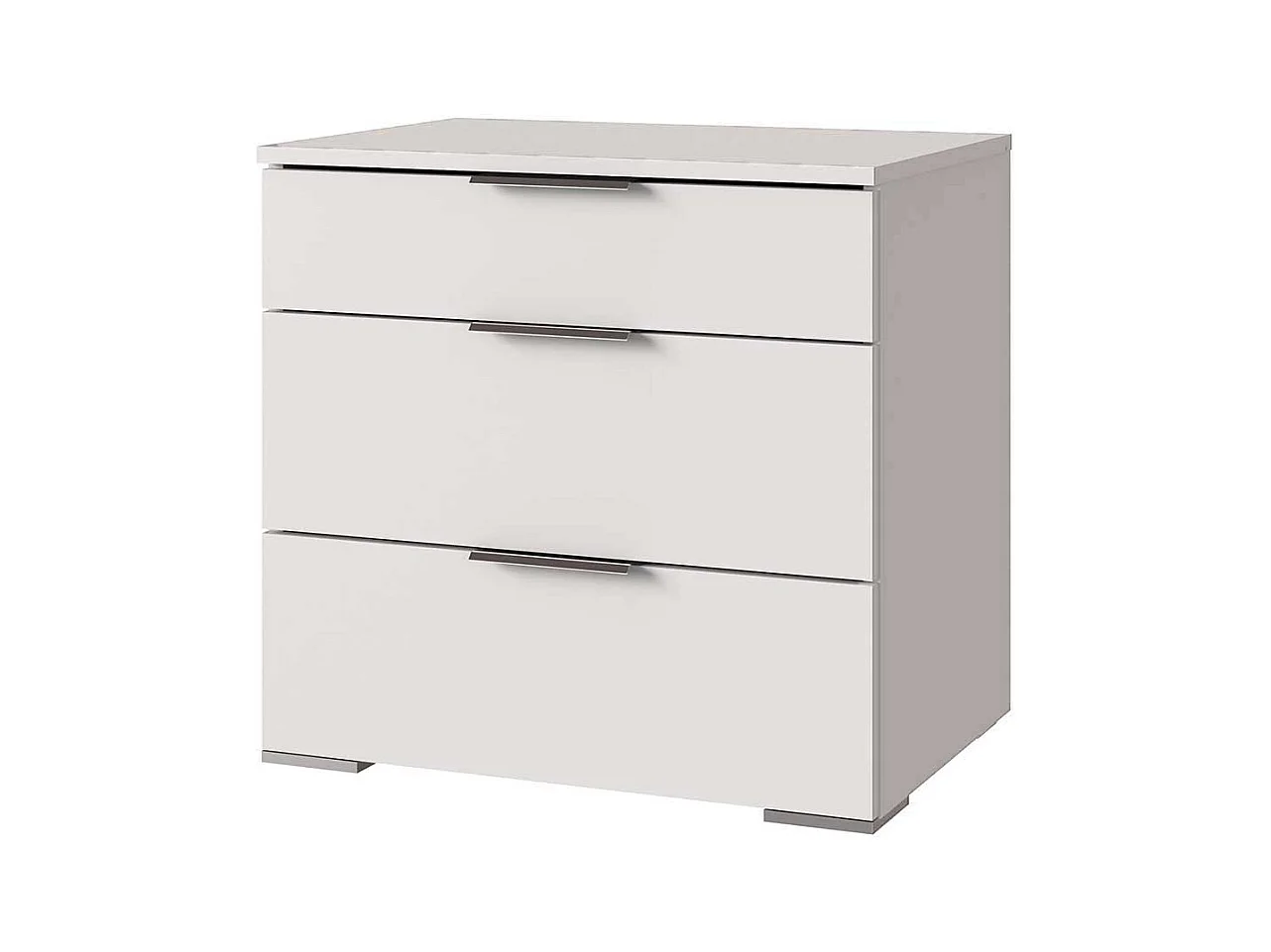 Großes Bett in modernem Design Weiß und Dunkelgrau