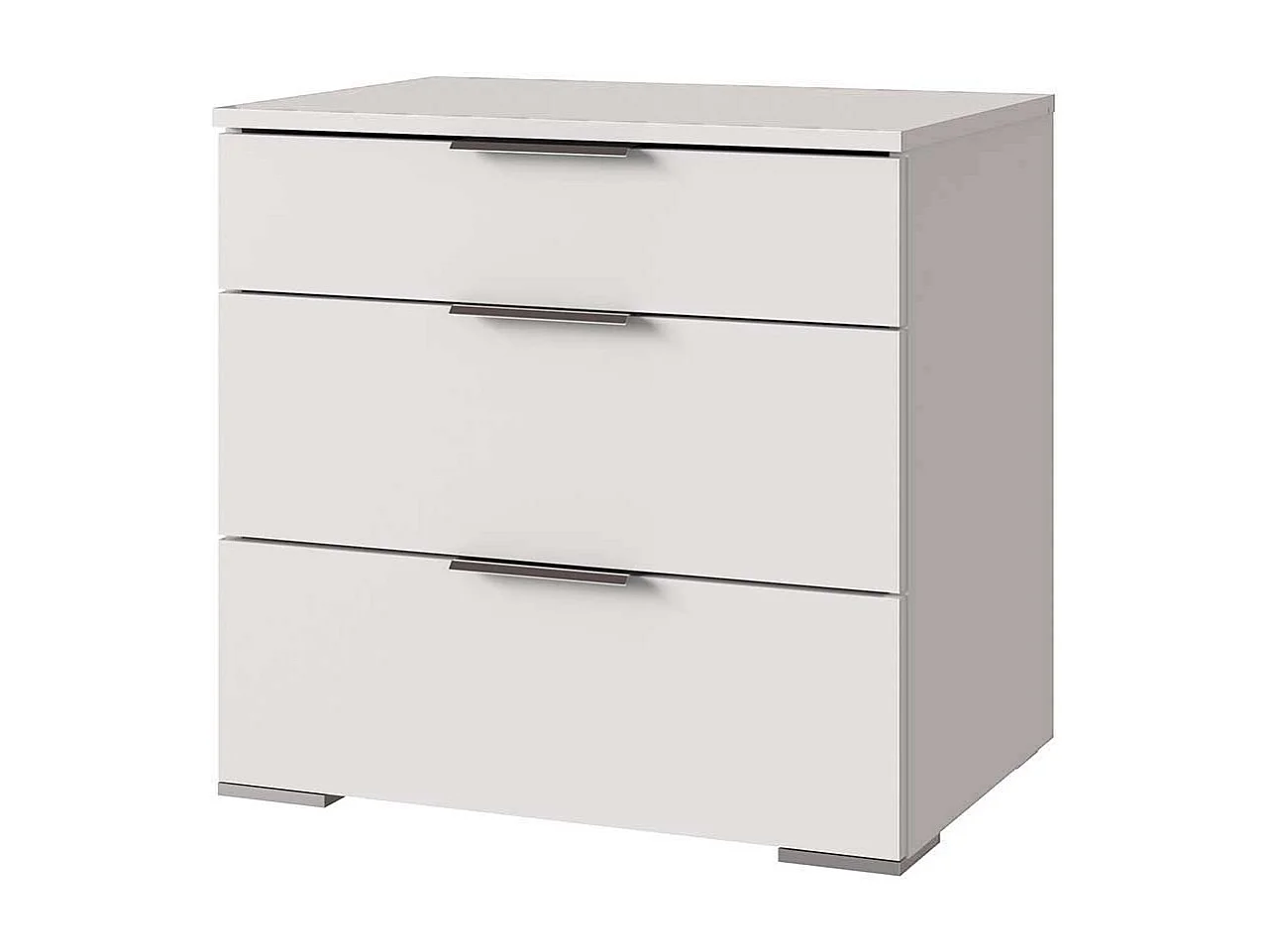 Großes Bett in modernem Design Weiß und Dunkelgrau