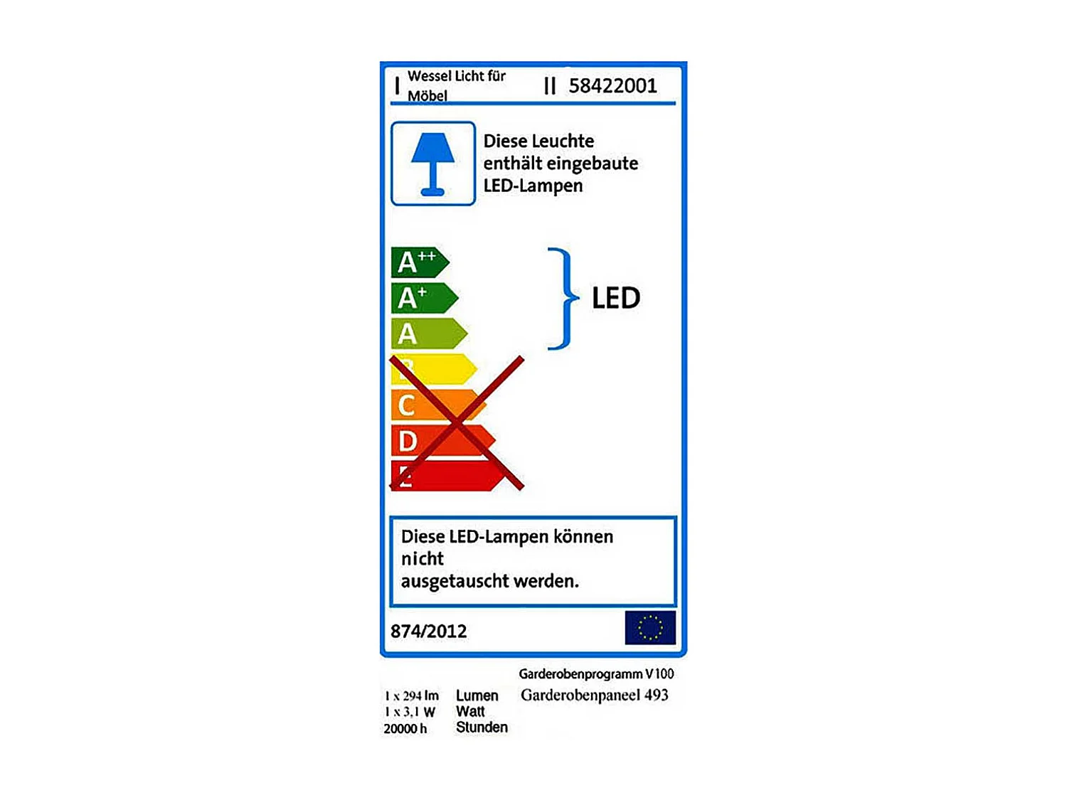 Metallbett mit Leselampe und Polsterkopfteil Grau Weiß