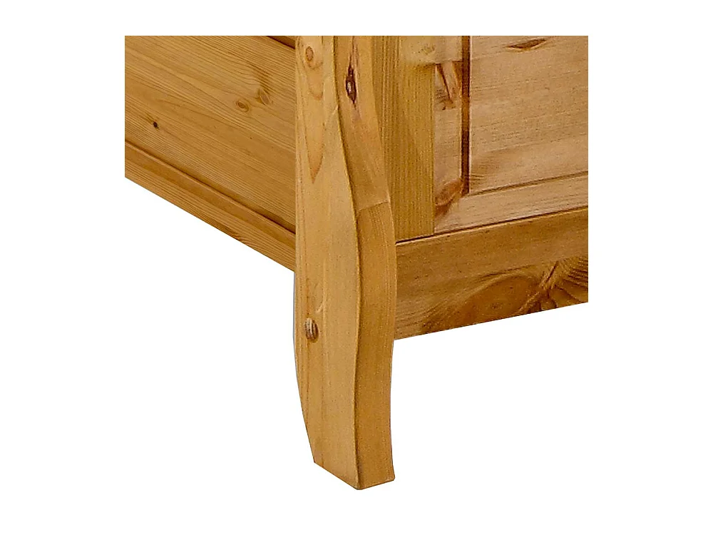 Doppelbett aus Kiefer Massivholz Landhaus